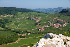 Bourgogne, Frankrijk, Solutré-Pouilly, Paardenrots
